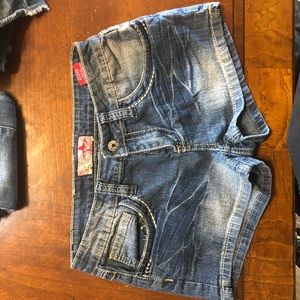 🔥 YMI sz 14 girls denim jean shorts